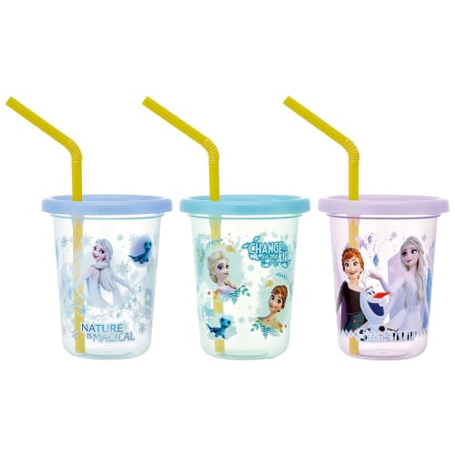 Skater Tumbler with Straw 230ml 3 Pieces Disney Frozen 21 Made In Japan SIH2ST-A