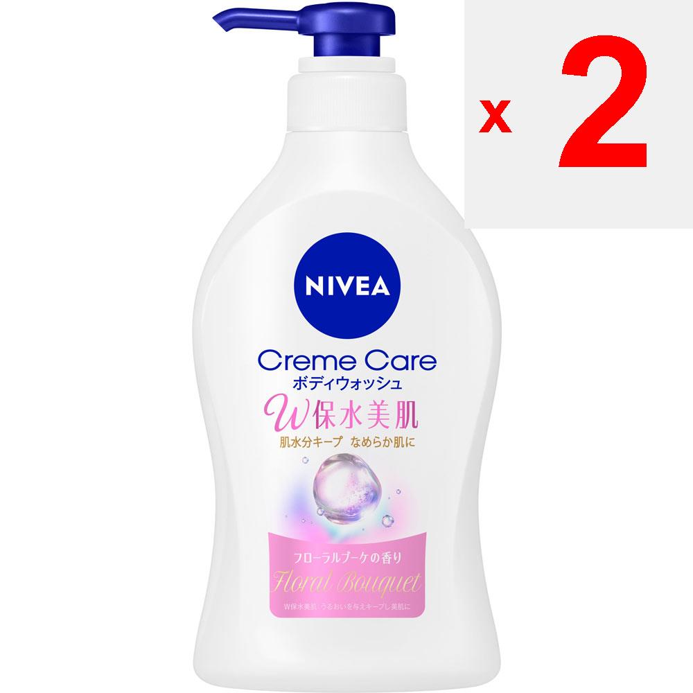 KAO NIVEA Cream Care Body Wash W Water Retaining Beauty Skin Floral Bouquet Scent Pump 470ML Personal Medium Price Range Body Soap Apply an Appropriat