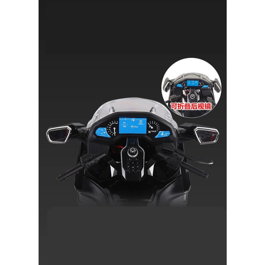 1/9 Honda Gold Wing Tour GL1800 Alloy Die Cast Motorcycle Model Vehicle Collection Sound and Light Off Road Autocycle Toys Car