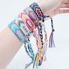 Polyester Handgefertigtes Armband Mit Gewebter Quaste Quasten Detail Böhmisches Armband Stern/Herz Akzent Modeaccessoire