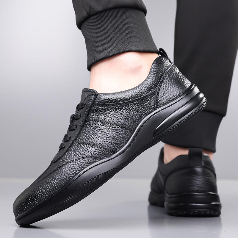 Fashion Casual Business Men's Leather Shoes Sports Comfort Style Design Daily Office Work High Quality Adult Shoes Lightweight Hot