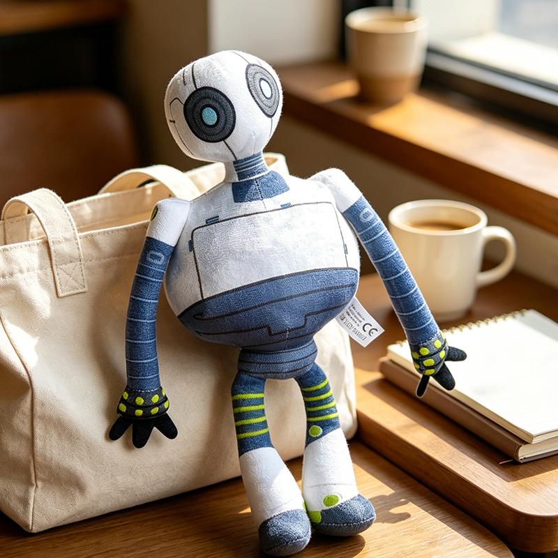 38cm Roztomilý Kreslený Robot Plyšová Panenka Měkká Nadýchaná Figurka Hračka Sběratelská Dekorace Pro Narozeniny Vánoční Dárek