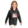 Girls Long Sleeve School Uniform Top Casual Print Shirt for Back to School