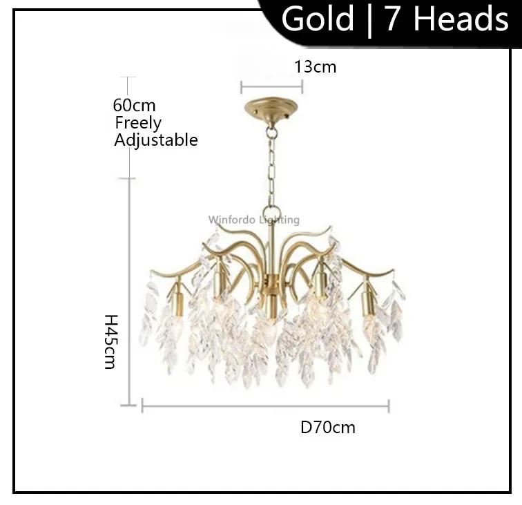 Francouzský styl obývací pokoj křišťálový lustr severský luxusní stromový hotelový lustr moderní lampy pro pokoj stropní lustr