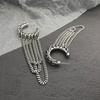 Exaggerated Long Tassels Chain Earrings for Women Men Jewelry C-shape Hoop Earrings Adornment Delicate Ear Rings