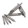 A34R 7 Pcs Center Drill Bits Set 60-Degree Angle Center Drill Bits Kit Countersink Tools For Lathe Metalworking