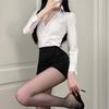 Domila Sexy Secretary Uniform Suit Seduction Hips Passion Nightclub Female White Collar Pure Desire Cosplay