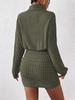 2025 Bodycon Long Sleeve Turtleneck Ribbed Knit Dress - Spring/Autumn/Winter Collection