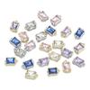 5Pcs/lot Trendy Metal Cubic Zircon Necklace Bracelet DIY Pendants Stone Jewelry Making Accessories Waterproof