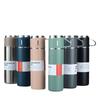 Stainless Steel Double-Layer Thermos Cup with Three Lids Gift Set