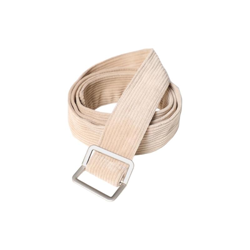Вельветовый Ремень Для Мужчин И Женщин Мягкий Регулируемый Пояс Простой Стиль Удобный Практичный Повседневная Одежда