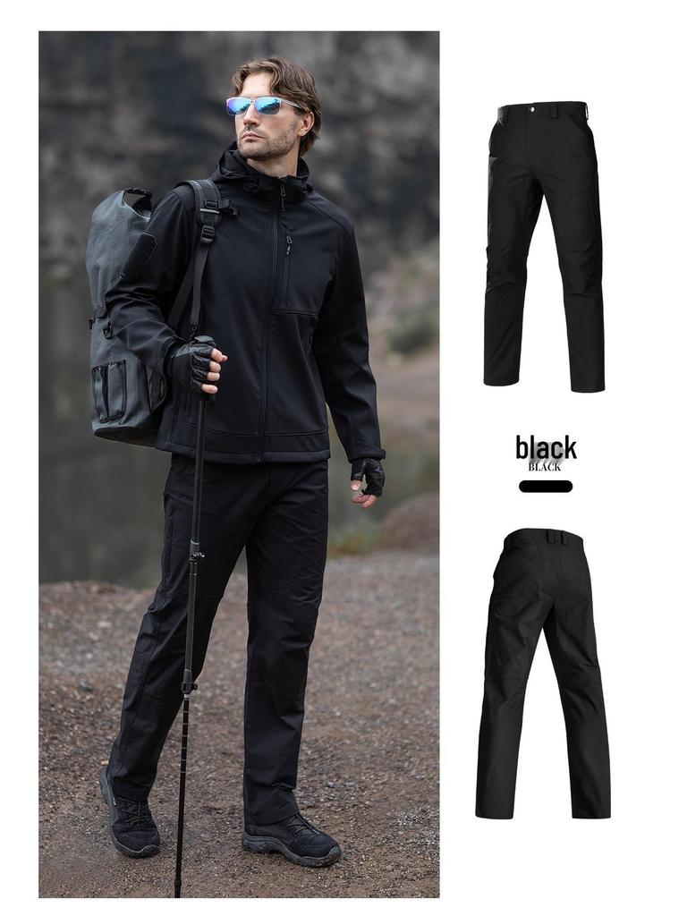 Free Soldier Men's Rising Sun Tactical Stretch Pants - Outdoor, Wear-Resistant, Scratch-Resistant, American Retro Long Trousers