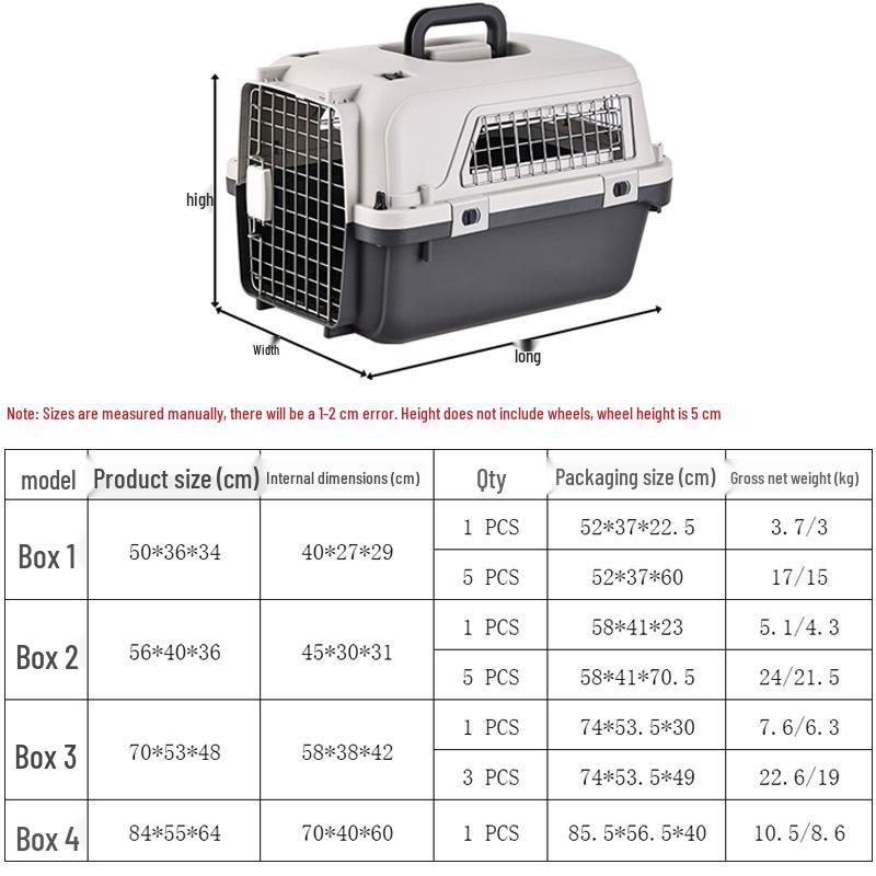 Portable Pet Carrier: Detachable, Multi-Style Trolley for Small to Medium Pets - Ideal for Air Travel