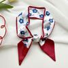 Long silk scarf, high-end new versatile hair tie streamer, atmosphere ribbon, spring and summer decorative scarf, tied bag streamer