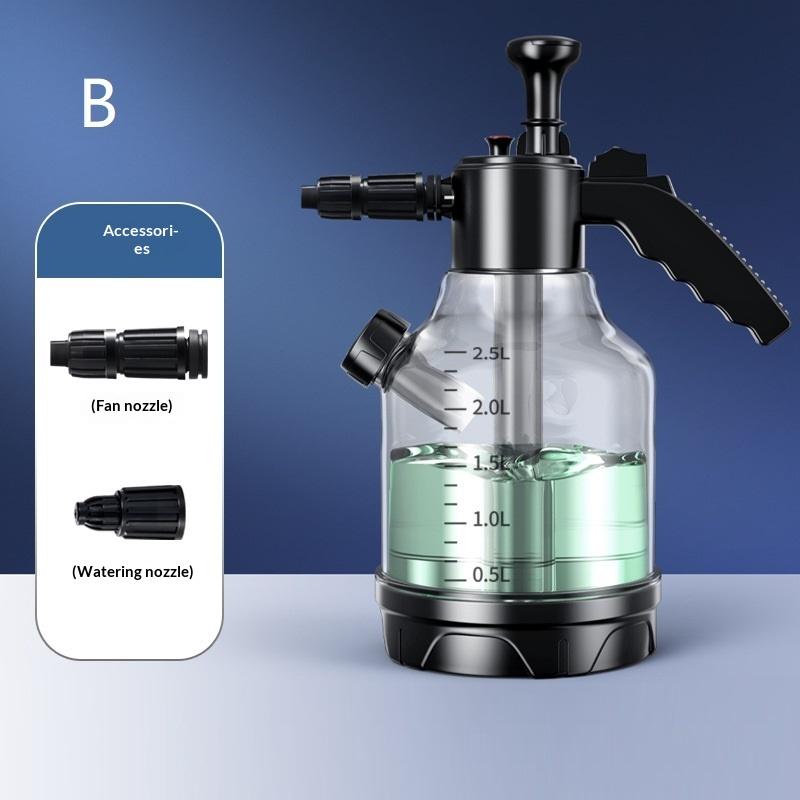 3L Hand Pump Foam Sprayer With 3 Types Of Nozzle Hand Pneumatic Foam Cannon Snow Foam Car Wash Spray Bottle Car Window Cleaning