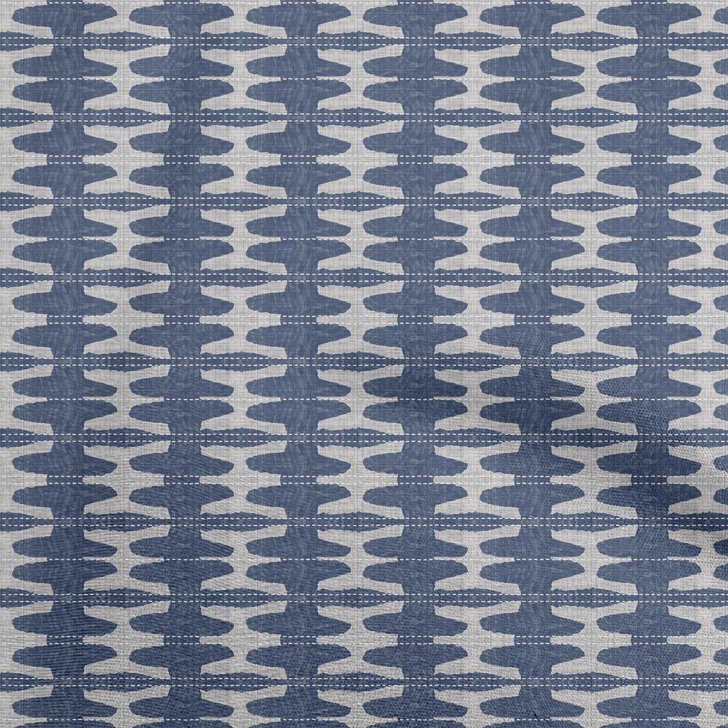 oneOone Georgette Viscose Blue Fabric Leaves And Floral Sewing Material Print Fabric By The Yard 42 Inch
