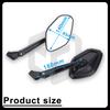 Carbon Fiber Motorcycle Rearview Mirror for GSX-S750 GSX-8S GSR 600 750 1000 KATANA-750S CNC Side Espejos Motorcycle Accessories