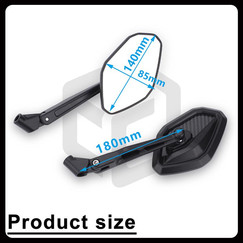 Carbon Fiber Motorcycle Rearview Mirror for GSX-S750 GSX-8S GSR 600 750 1000 KATANA-750S CNC Side Espejos Motorcycle Accessories