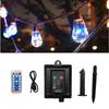 Vintage Hemp Rope Solar String Lights 5/8/10M 10/16/24 Bulbs Waterproof Outdoor Fairy Lights for Patio Yard Garden Decor
