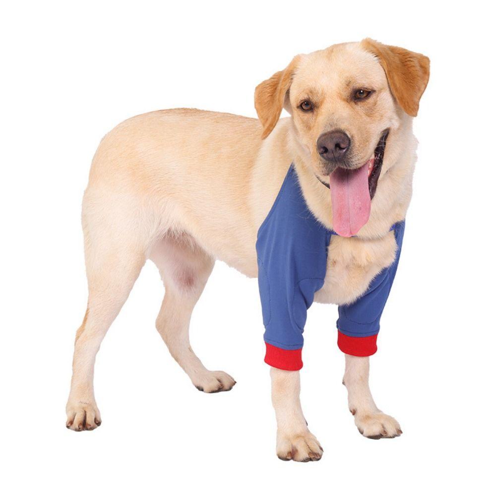 Practical Breathable Dog Recovery Sleeve Cotton Adjustable Puppy Elbow Wrap Soft Anti-lick Dog Elbow Protector For Dog Front Leg