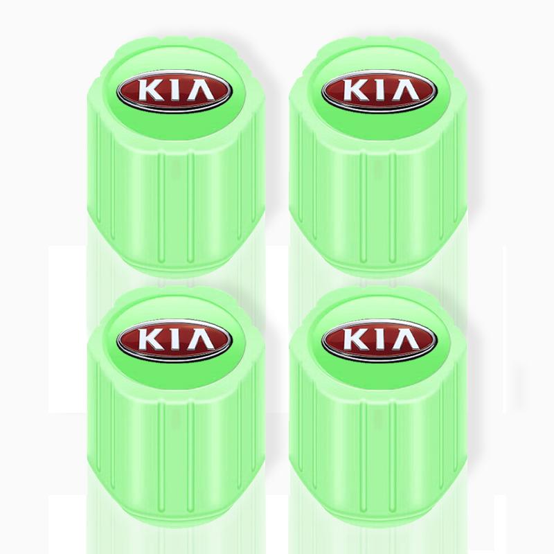 Luminous Car Motorcycle Tire Valve Caps Badge Emblem Styling For Kia Rio 3 K2 Ceed Cerato K3 Sportage 4 Picanto K5 Optima Sorento Forte Stinger