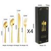 Zhishi Hammered & Snake Skin Stainless Steel Cutlery Set