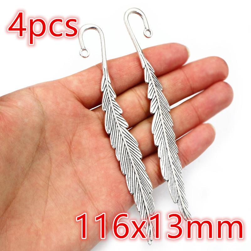 3-50pcs Alloy Metal Feather Charms Pendant for Necklace Keychain Earrings DIY Jewelry Making Accessories Findings