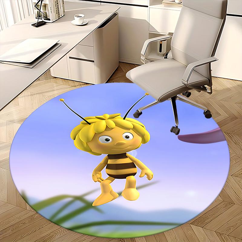 Bee Chair Mat Round Carpet - Home Decor