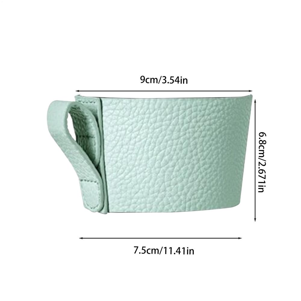 PU Leather Cup Sleeves Household Heat Insulation Anti -scald Cup Cover Non-slip Thickened Mug Water Bottle Coffee Cups Sleeve