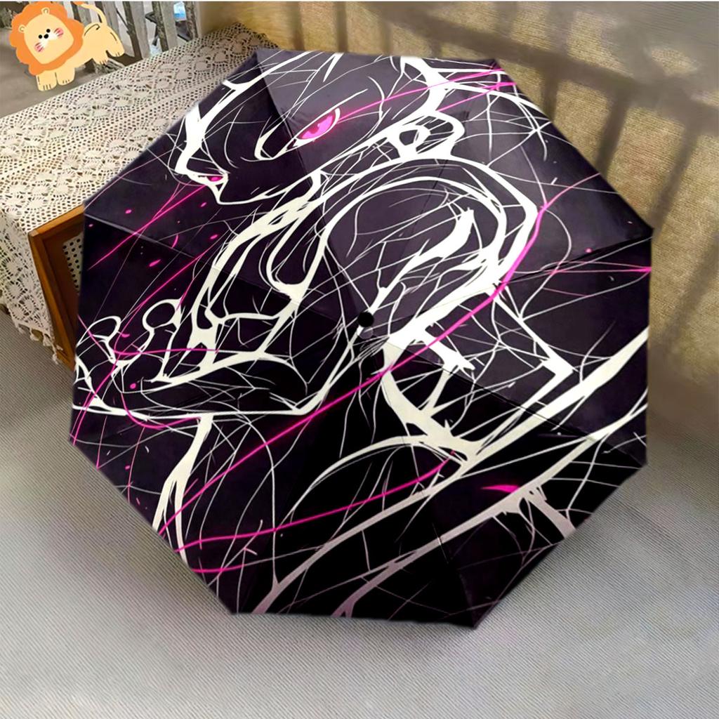 Mewtwo Pokemon Anti UV Umbrella Sun Protection Shade Umbrella Waterproof Windproof Outdoor Travel Parasol