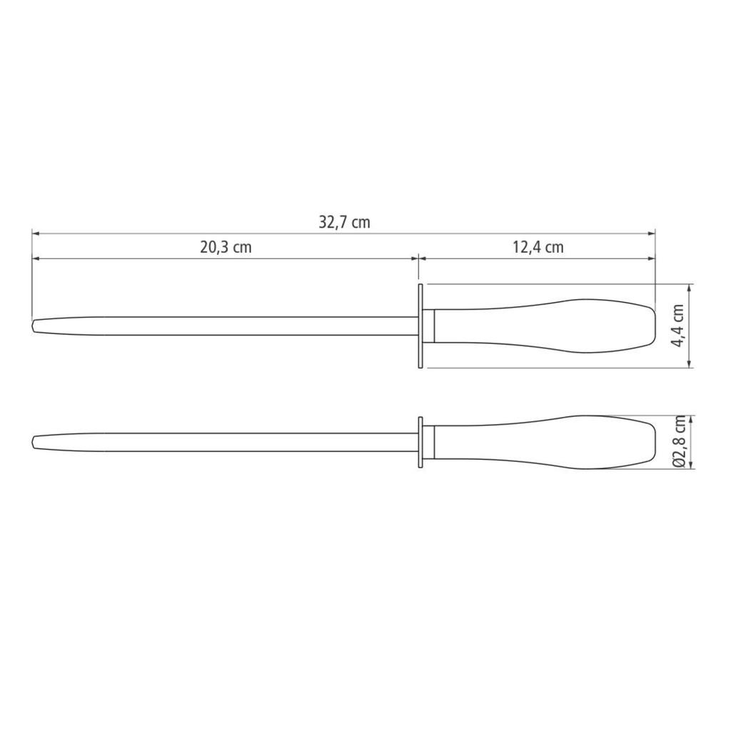 Tramontina Polywood 8-Inch Chef's Knife Red Natural Wood Dishwasher Made in Brazil
