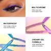 Kühnes Atemberaubendes Eyeliner-Make-up - Hochpigmentierte Matte Multichrome Formel, Wasserfest und Langhaftend