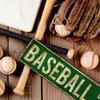 Fun Retro Classic Metal Tin Plate Baseball Themed Tin Painting