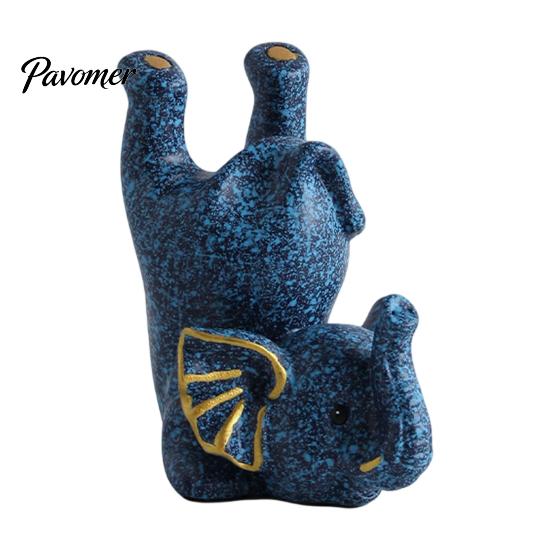 Home Storage Ornament Inverted Elephant Glasses Holder, Handmade Resin Eyeglass Stand, Spectacles Stand Retro Style Decorative Organizer for