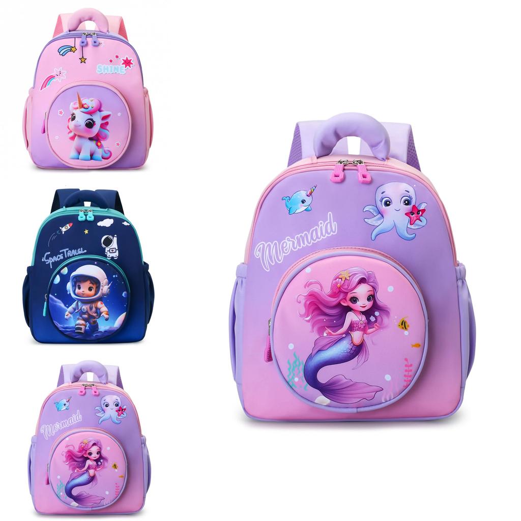 Childrens Cartoon Backpack For Preschoolers With Breathable Nylon And Mermaid And Unicorn Cartoon Print For School Use