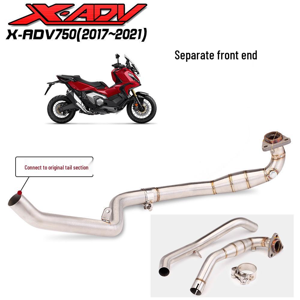 X-ADV750 Modified Carbon Fiber Exhaust Pipe, Full Split Tail Section for 2017-2020 Models.