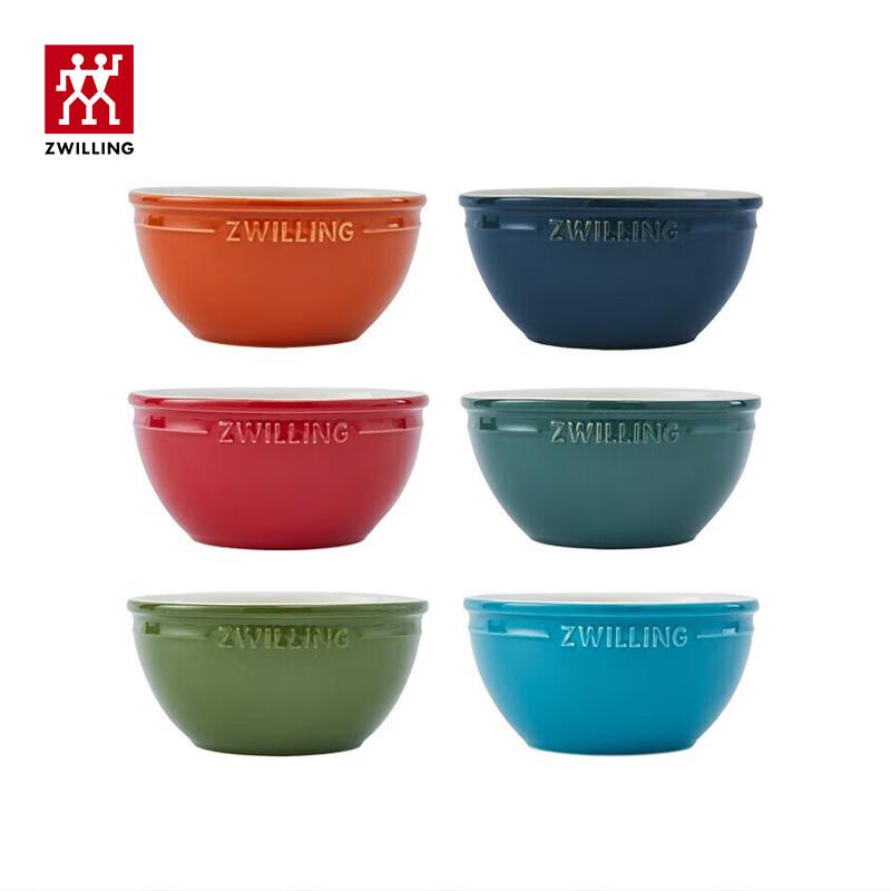 Zwilling 6-Piece Rainbow Ceramic Bowl Set