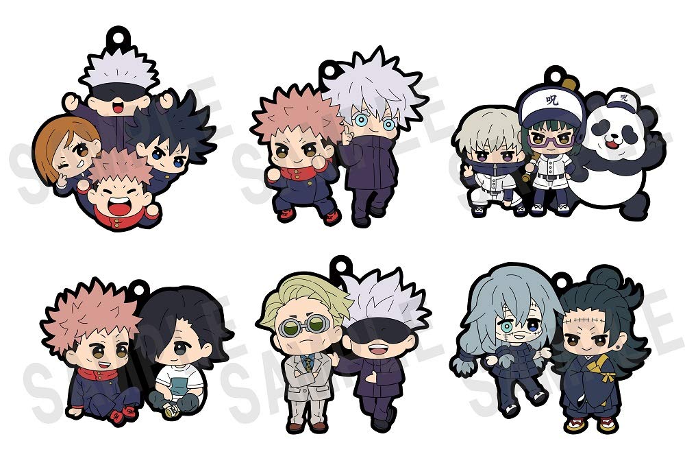 Резиновый Маскот Бадди Коллекция Jujutsu Kaisen Вторая Серия Коробка 6 Штук