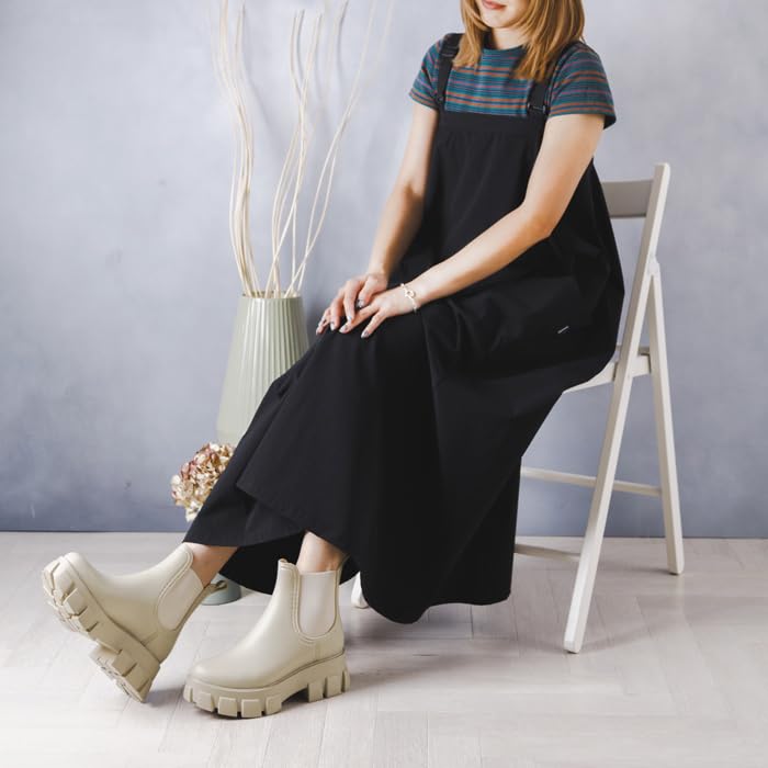 rain boots for both sunny and rainy days Atagirl Thick-soled side-gore