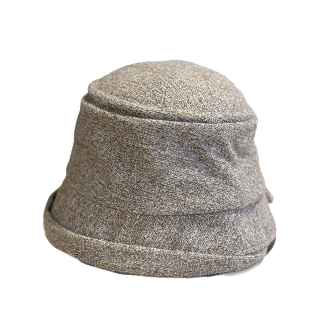 New Autumn and Winter Pleated Bow Fisherman Hat for Ladies Travel Fashion Face Showing Small Warm Basin Hat Foldable