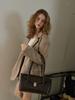 Noische Arc Flap Long Handle Bag _ Mocha Brown