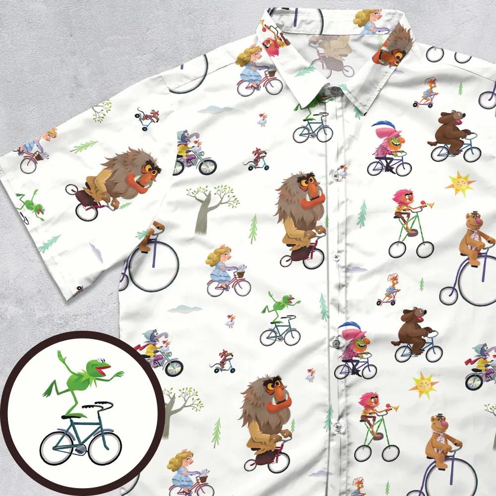 The Muppet Movie Bike Scene Button Down Shirt Unisex T-Shirt L