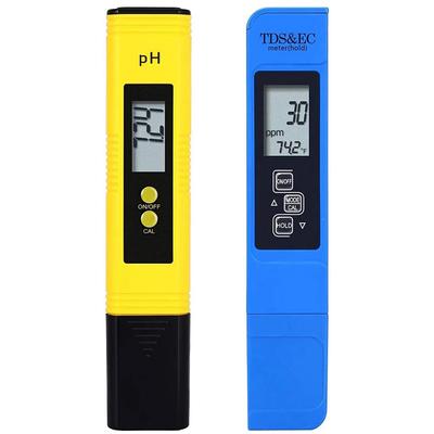 PH-Meter & TDS-Meter Digitaler Wasserqualitätsprüfer 0-14 PH-Meter-Tester 0-9990PPM TDS&EC LCD Wasserreinheit PPM Aquariumfilter