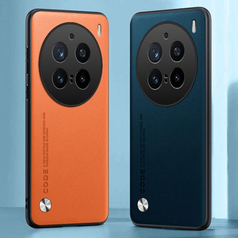 Luxury PU Leather Case For Vivo X200 Pro Back Cover Matte Silicone Shockproof Full Protection Phone Case For Vivo X200Pro 5G