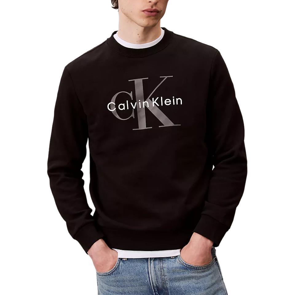 Calvin Klein Minimalist Comfortable Versatile Casual Crew Neck Logo Sweatshirt Men sweatshirt 40BM801-UB1