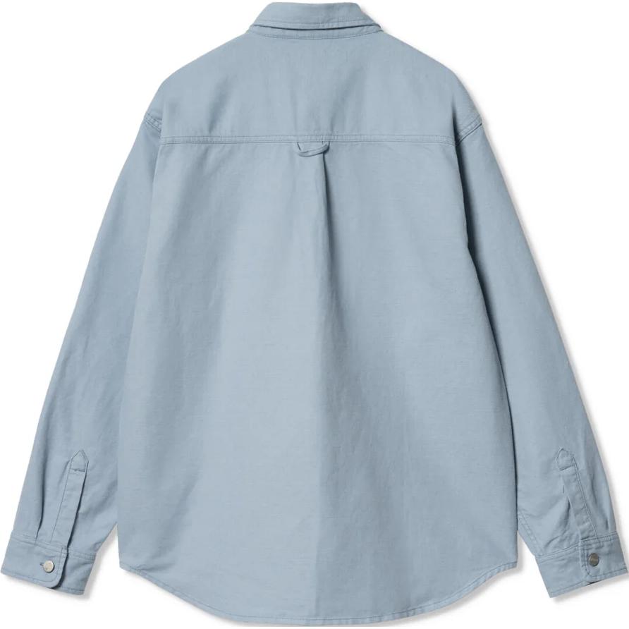 Carhartt WIP Pointed Collar Drop Shoulder Button Long Sleeve Shirt Unisex shirts Blue I033578-0W9-02