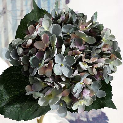 Artificial flower retro wholesale hydrangea wedding flower high imitation