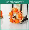 Halloween Party Decor Creative Plastic Pumpkin Leaf Wreath With Spooky Eyes For Events