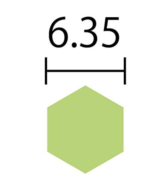 HiKOKI Socket Adapter for Impact Hexagonal Width Total Length for Square Drives 0030-5070 Drivers, Shaft, Two-Face 6.35mm, 55mm,