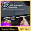 Car Stickers For Alfa Romeo UW Metal Car Stickers Car Badge Side Door Fender Sticker Auto Decorations Accessorie For Alfa Romeo 4C